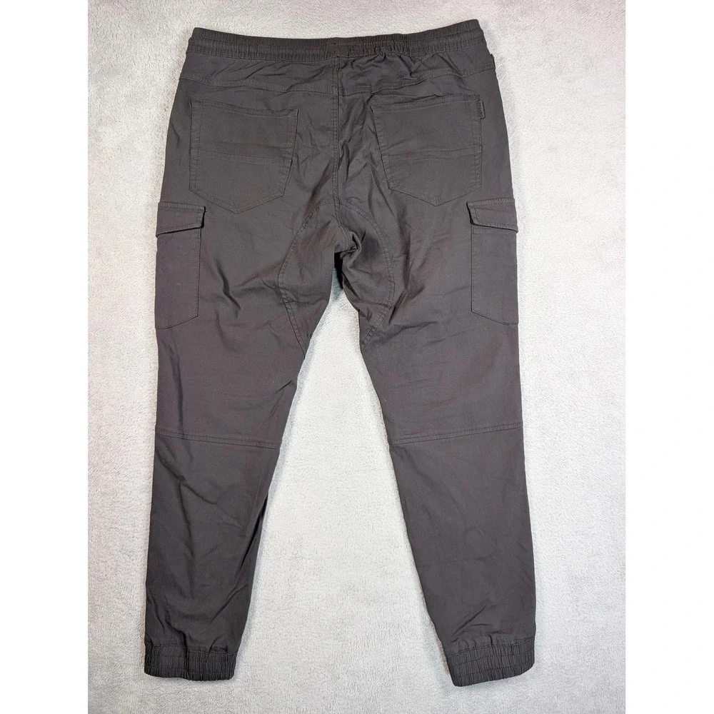 Projek Raw Mens XL Charcoal Gray Cargo Jogger Pants Tapered Stretch